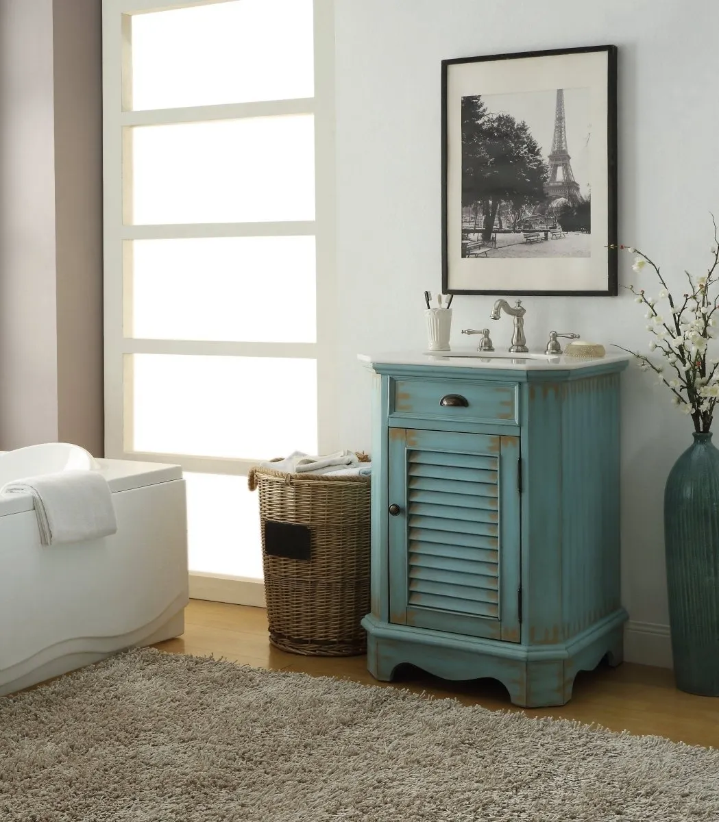 24" Abbeville Bathroom Sink Vanity - Benton Collection Model CF-47523BU