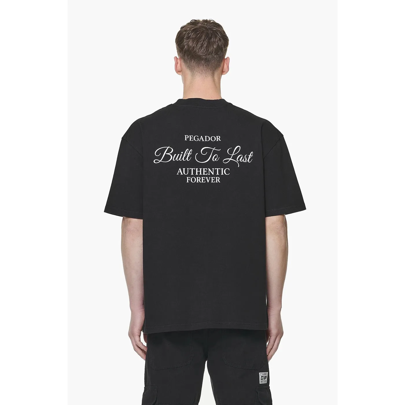 Built To Last Oversized Black Tshirt