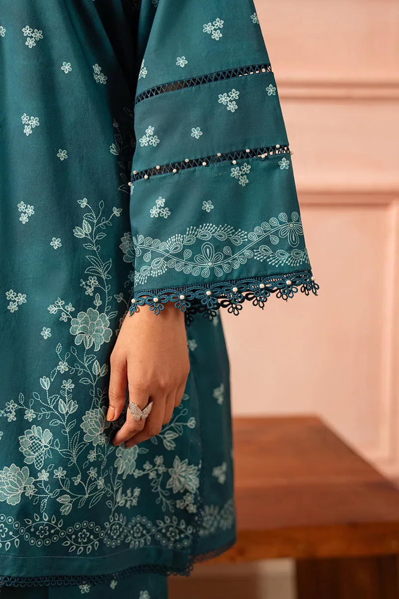 Cross Stitch Seher Cambric – Garden Charm-2 Piece Printed Suit