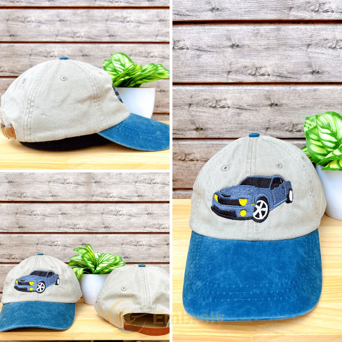 Custom Embroidered Car Hat with Same Design