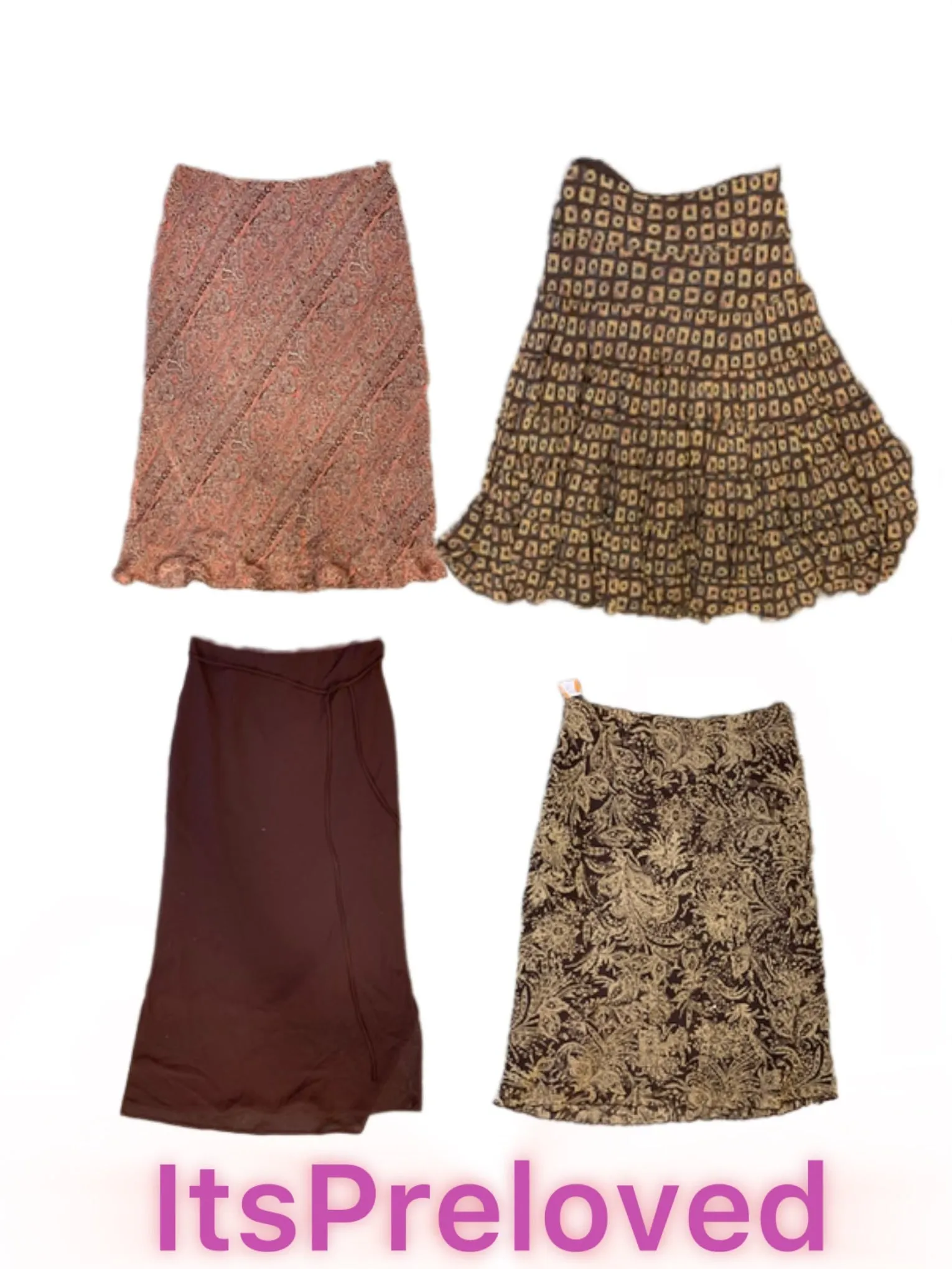 Earthy/fall printed mix skirts(RX-846)