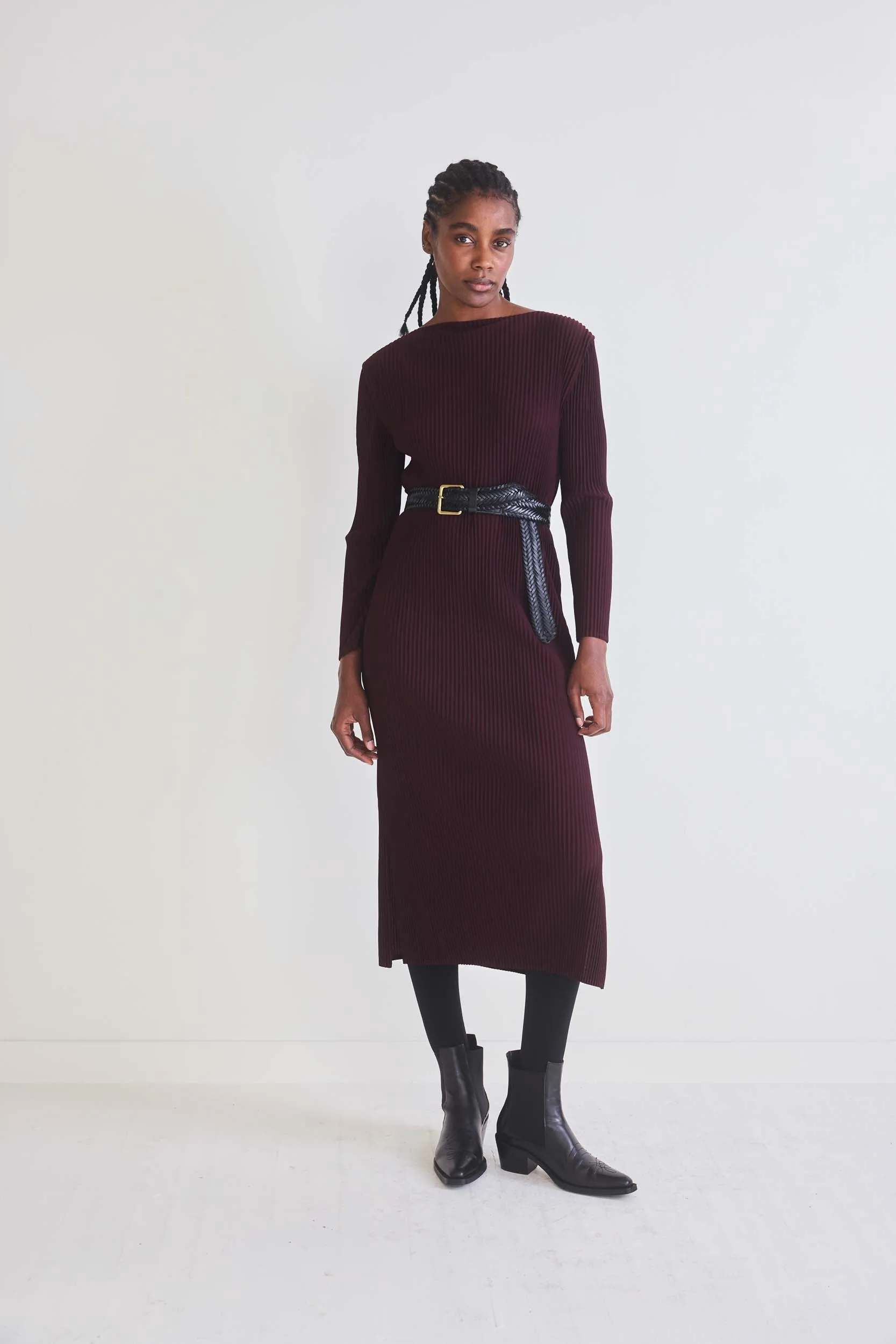 Gallery Plissé Pleated Dress
