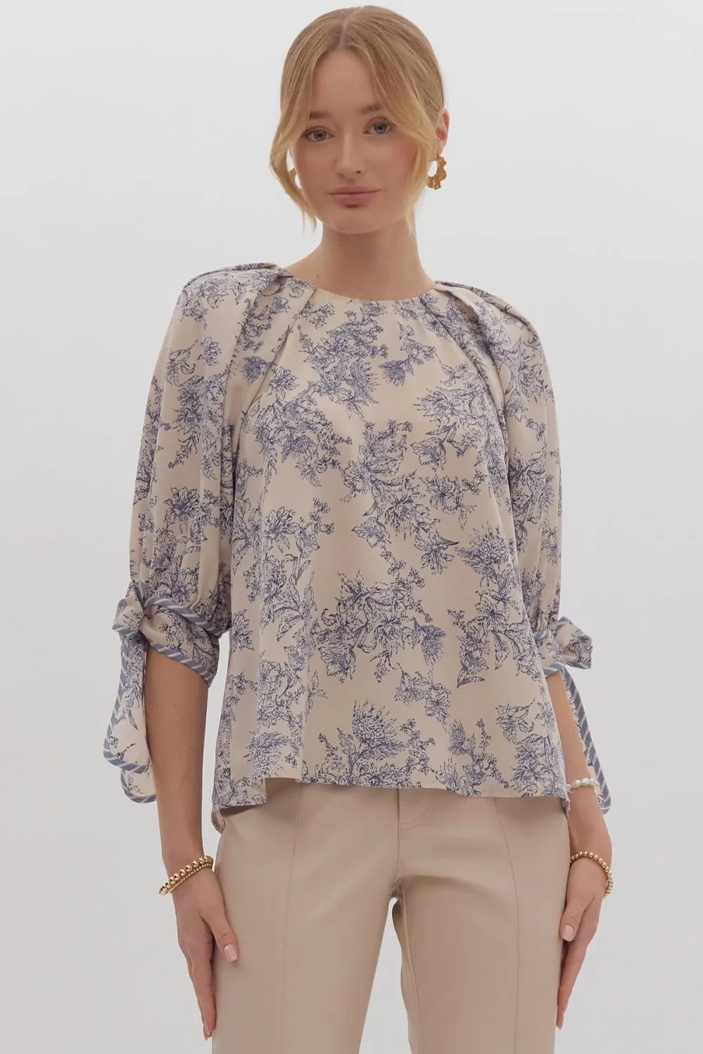 Holly Blue Floral Top