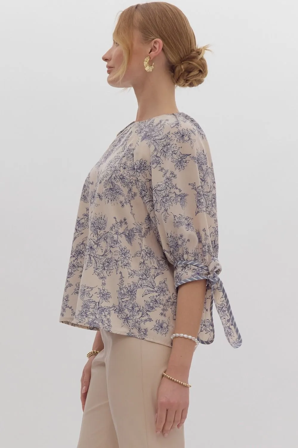 Holly Blue Floral Top