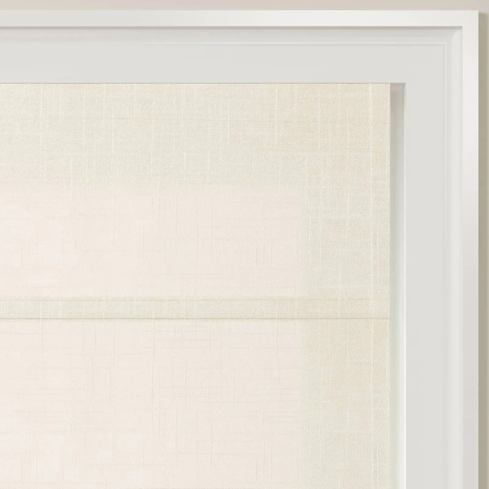 Ian Linen Fan Roman Shades Cord Lift