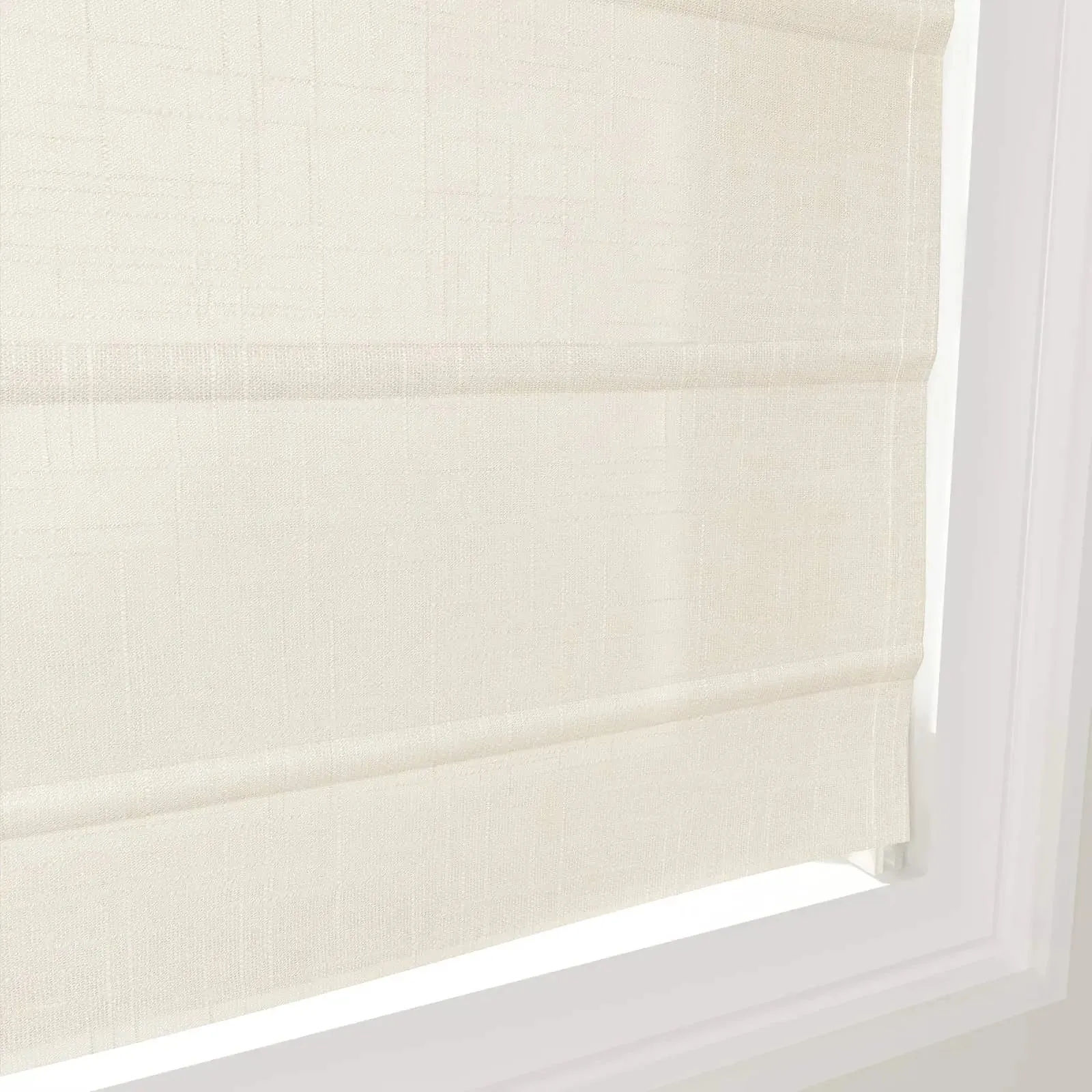 Ian Linen Fan Roman Shades Cord Lift