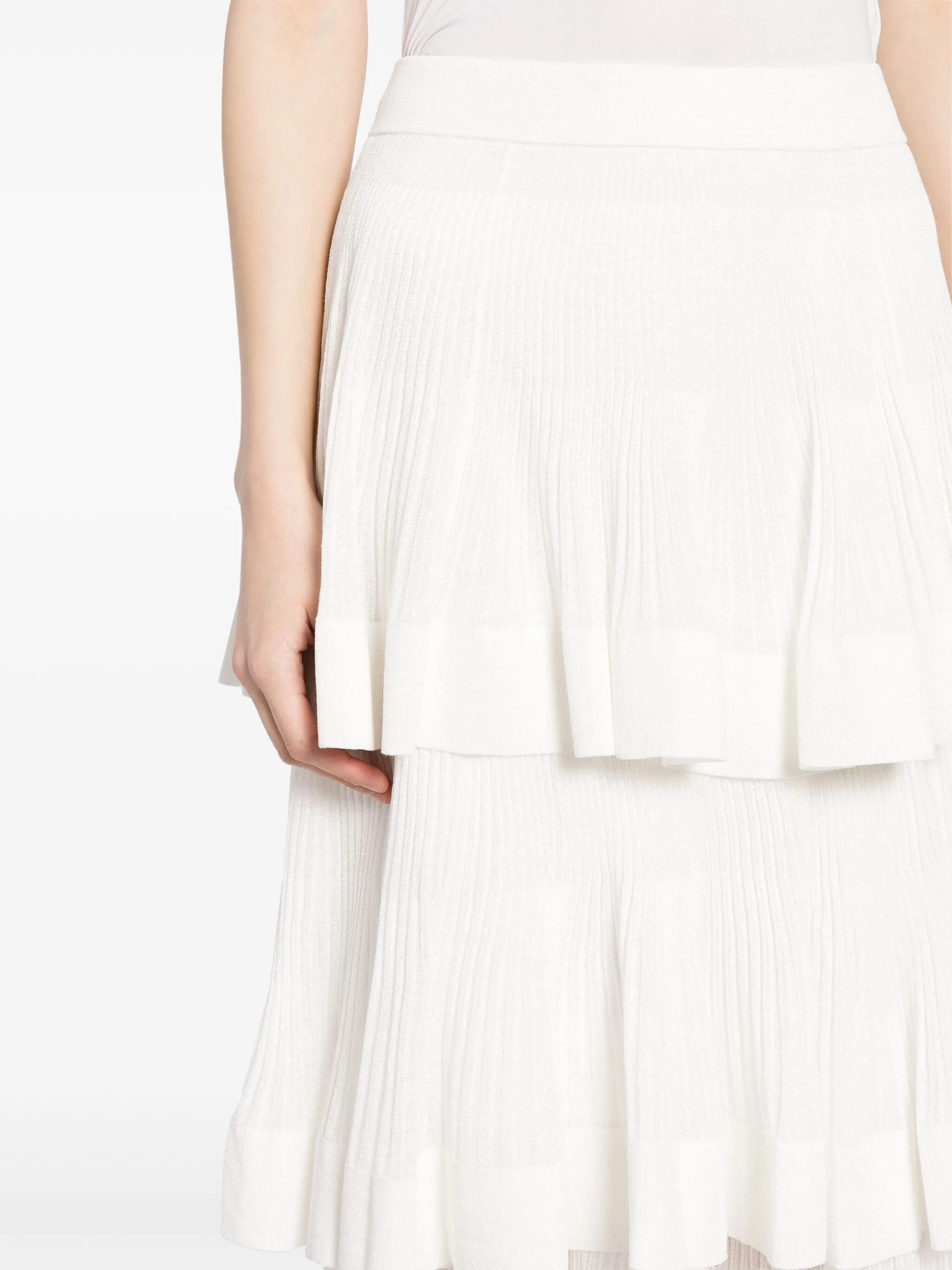 Natura Tiered Ruffle Skirt