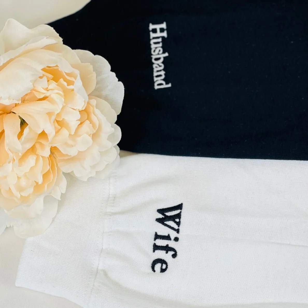 Personalized Unique Bridal Shower Gifts for Him and Her with Mr Mrs Sweatshirt