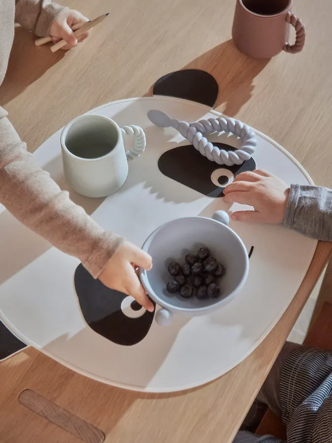 Placemat Panda - White / Black