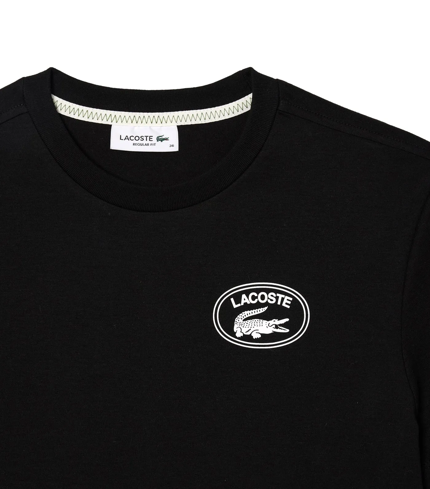 Regular Fit Signature Print T-Shirt Black