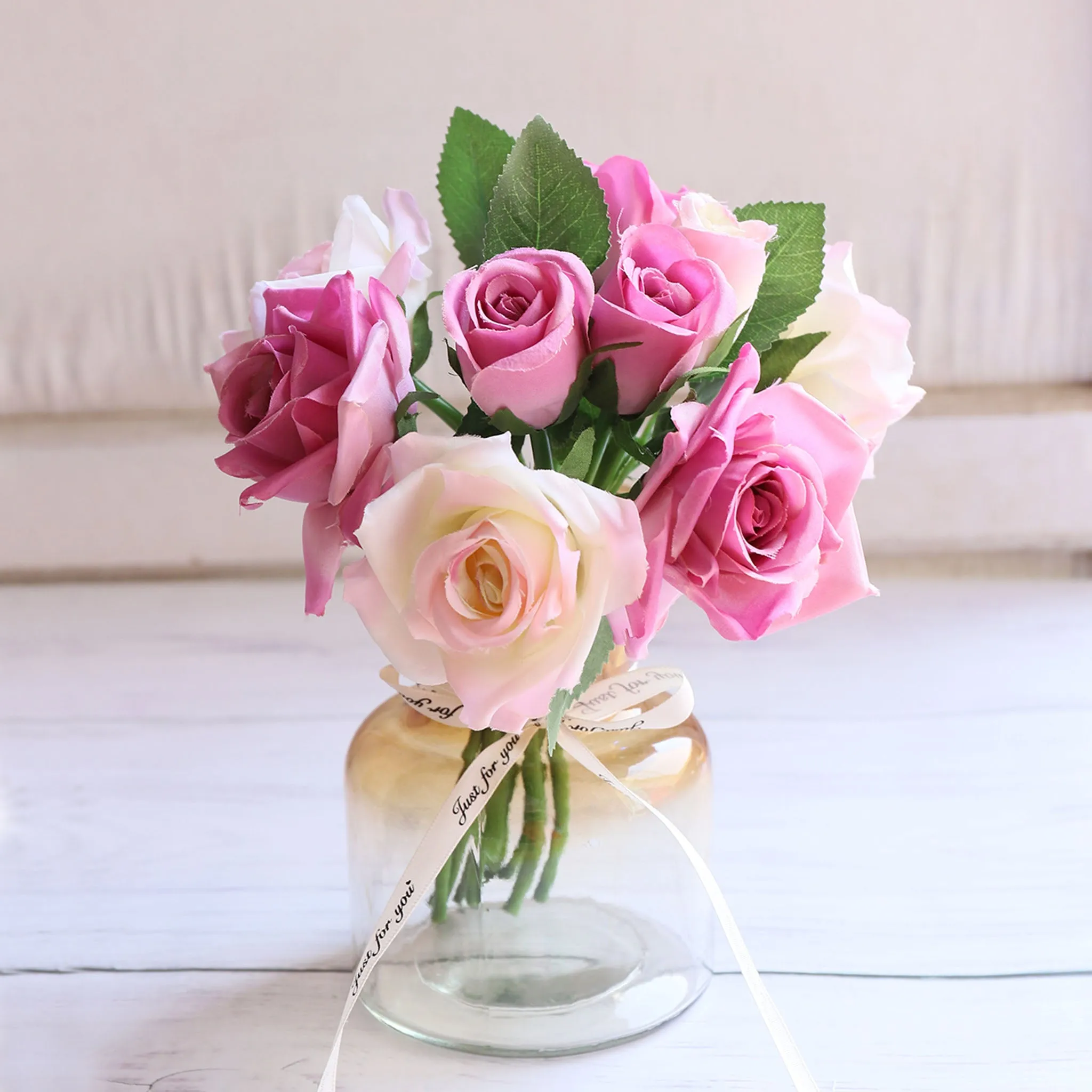 Small Artificial Flower Bouquet for Home Decor DIY Wedding Flowers