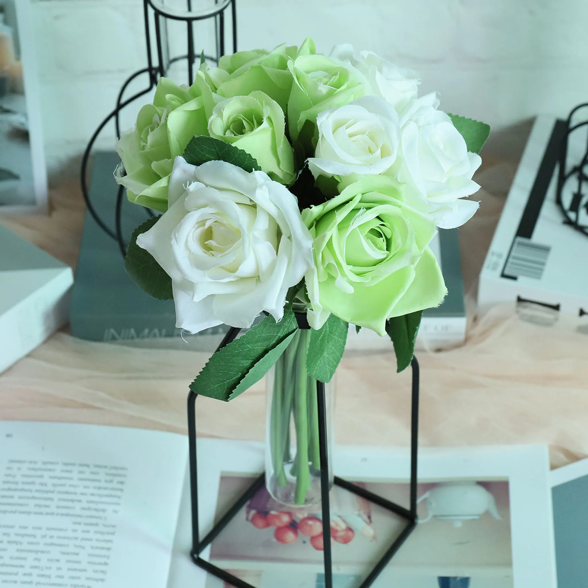 Small Artificial Flower Bouquet for Home Decor DIY Wedding Flowers