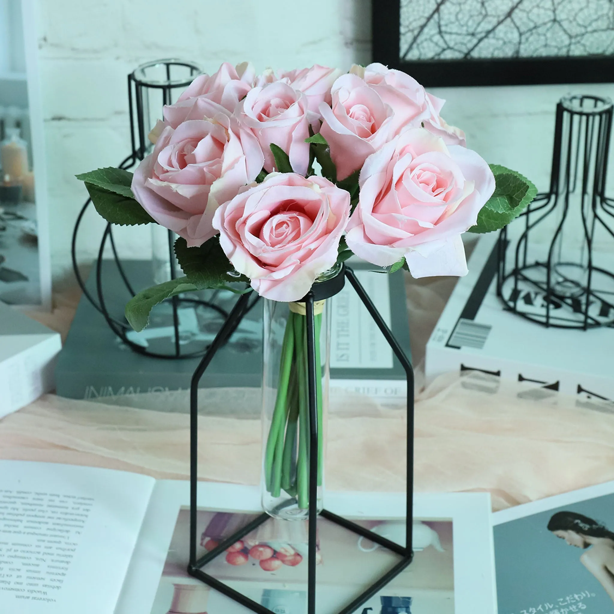 Small Artificial Flower Bouquet for Home Decor DIY Wedding Flowers