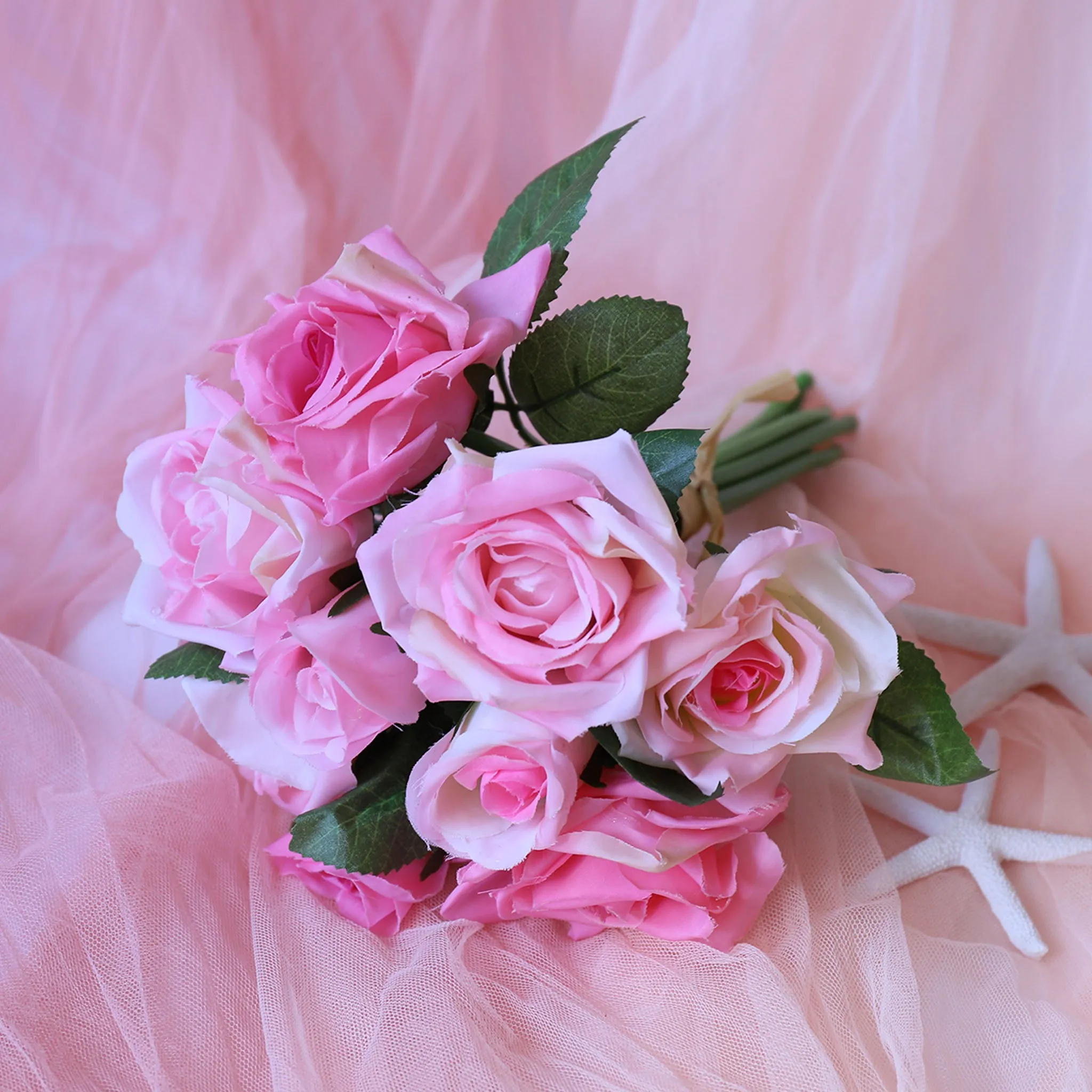 Small Artificial Flower Bouquet for Home Decor DIY Wedding Flowers