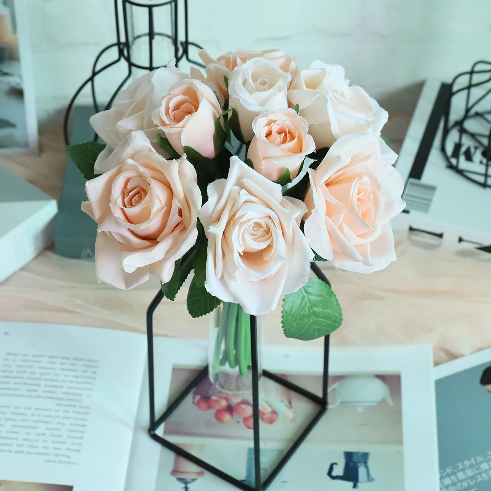 Small Artificial Flower Bouquet for Home Decor DIY Wedding Flowers