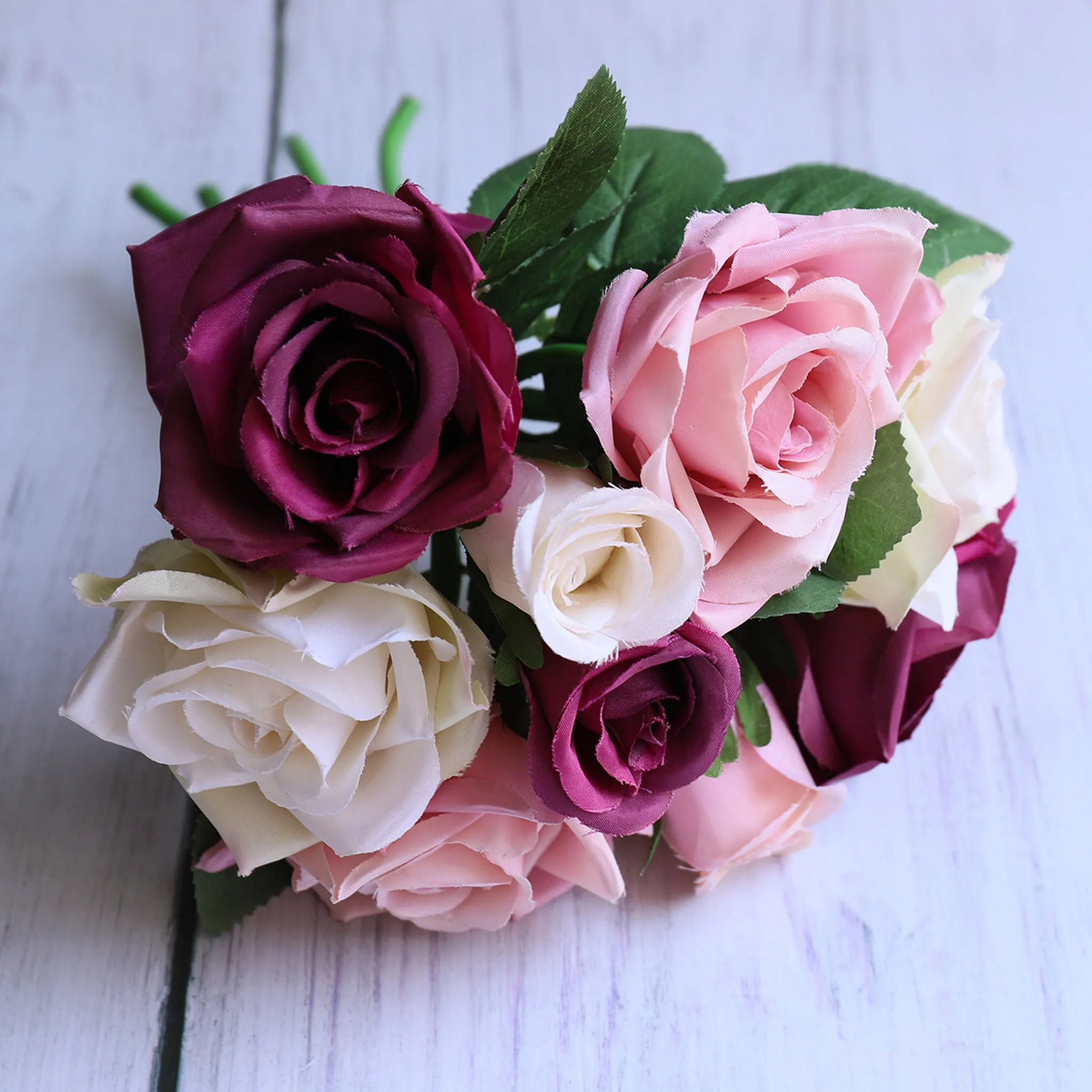 Small Artificial Flower Bouquet for Home Decor DIY Wedding Flowers