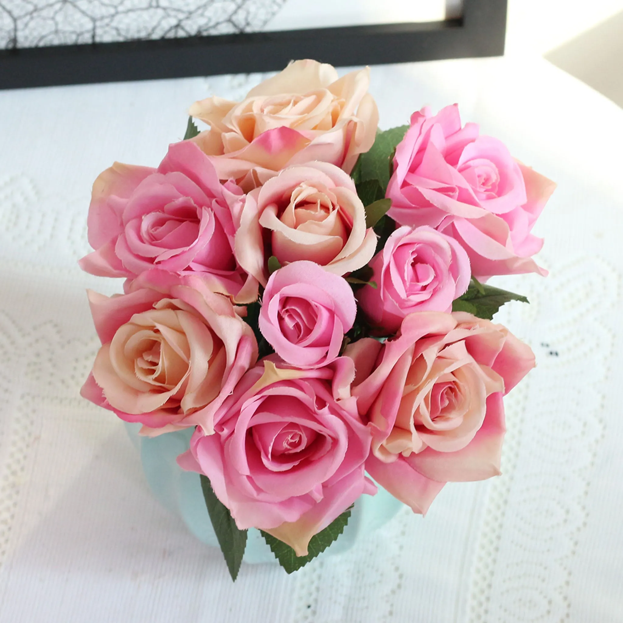 Small Artificial Flower Bouquet for Home Decor DIY Wedding Flowers