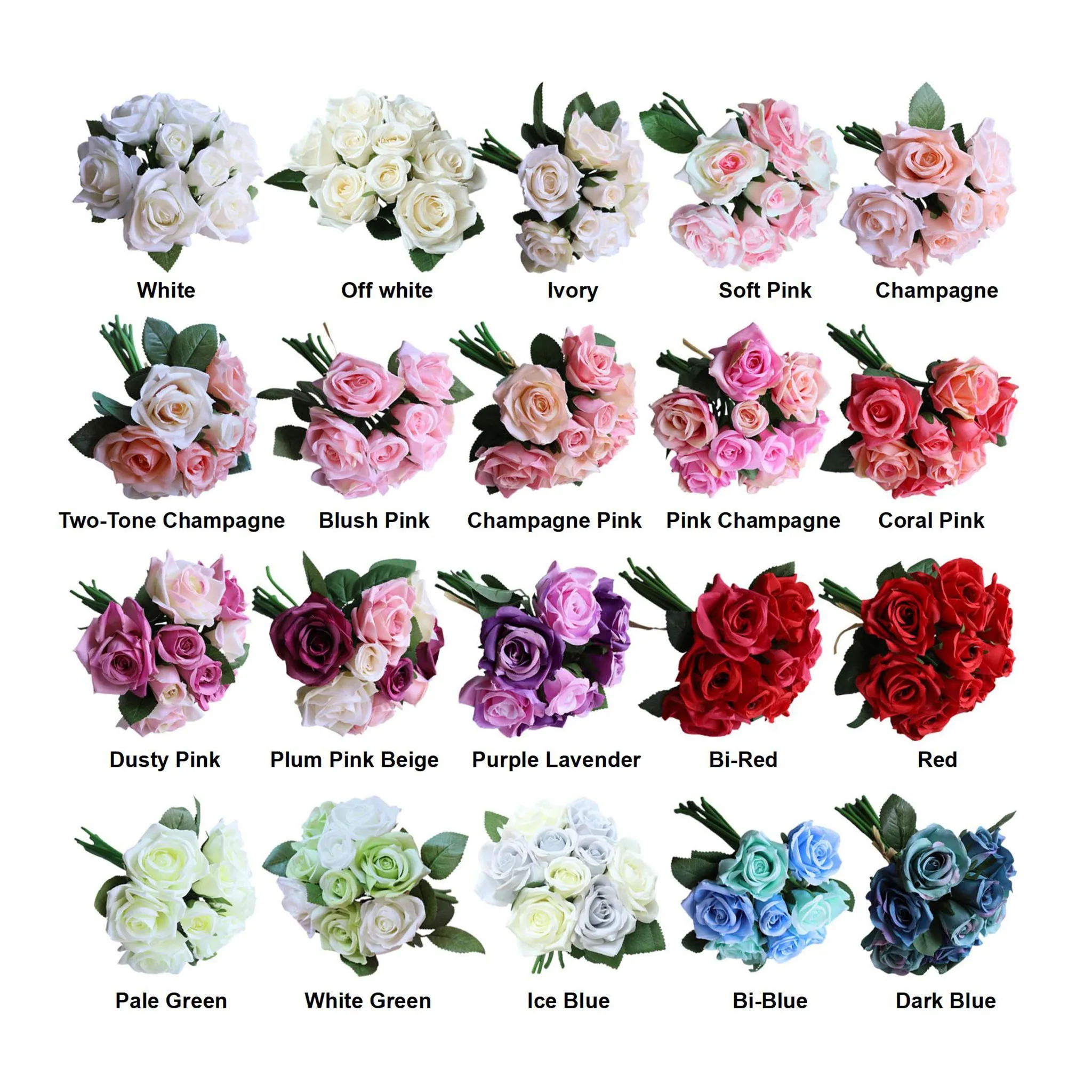 Small Artificial Flower Bouquet for Home Decor DIY Wedding Flowers