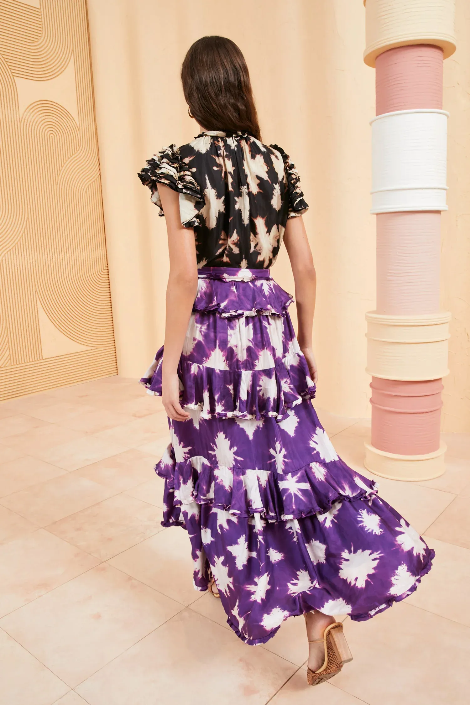 Ulla Johnson - Winona Skirt in Cassis Blur