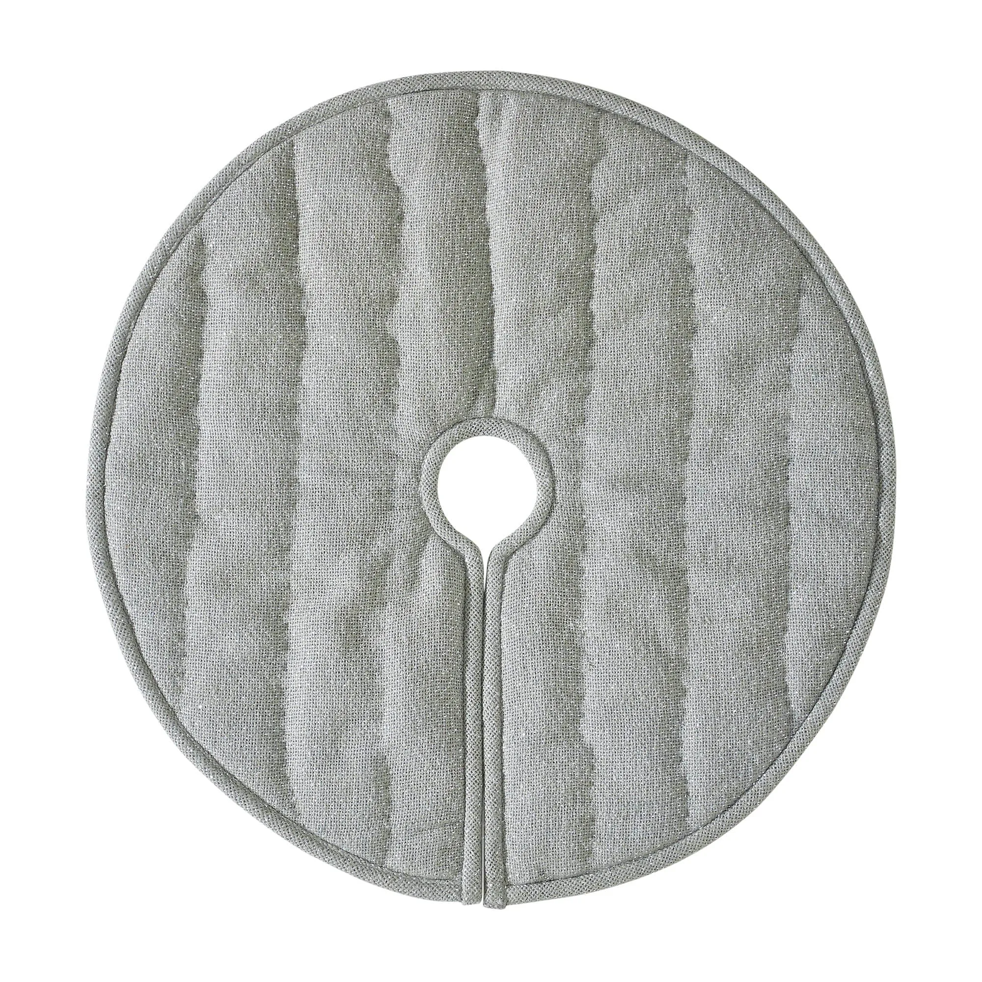Yuletide Burlap Dove Grey Tree Skirt 24"